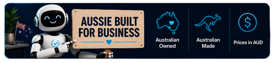 Aussie built for business. Australian owned, Australian made, prices in AUD.